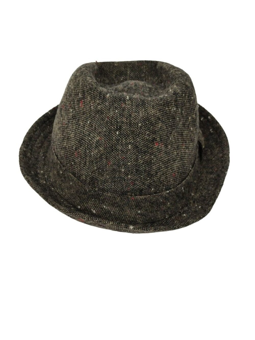 Epoch Brown Wool Hat Fedora Trilby Tweed Unisex S/M Festival Mod Grandpacore